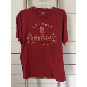 St Louis Cardinals T Shirt Red Tee Short Sleeve Baseball MLB by VF Image Size L